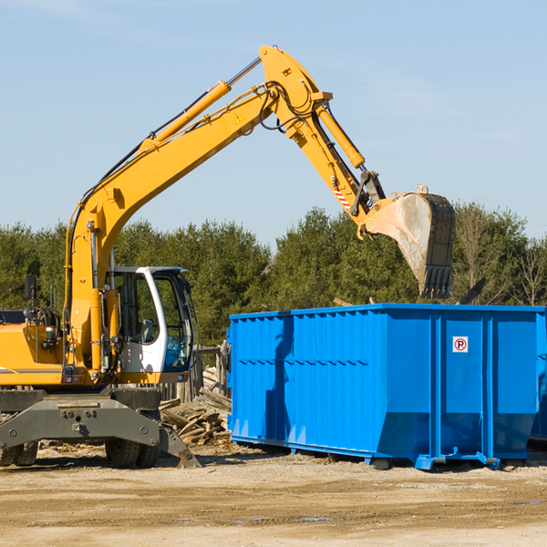 what size residential dumpster rentals are available in Deerfield WI